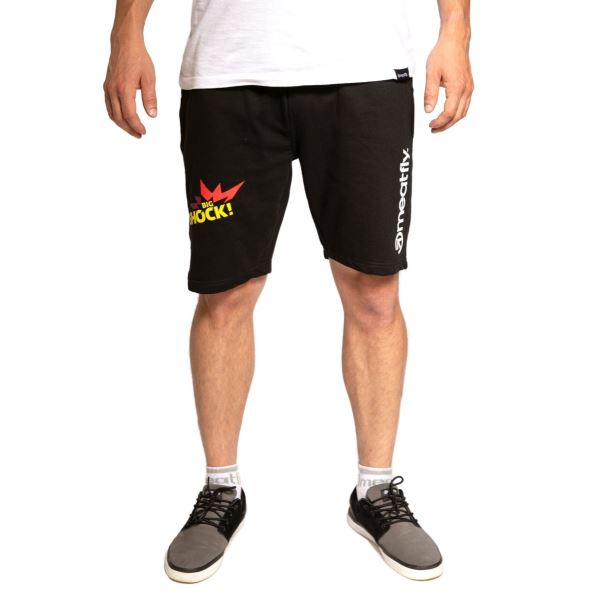 Herren-Jogginghose Meatfly Big Shock schwarz