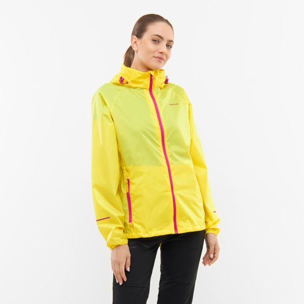 Damen Outdoorjacke Viking Rainier gelb