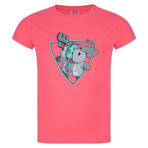 T-Shirt aus Baumwolle für Mädchen Kilpi ALBION-JG rosa