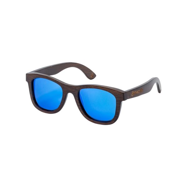 Sonnenbrille Meatfly Bamboo dunkelblau