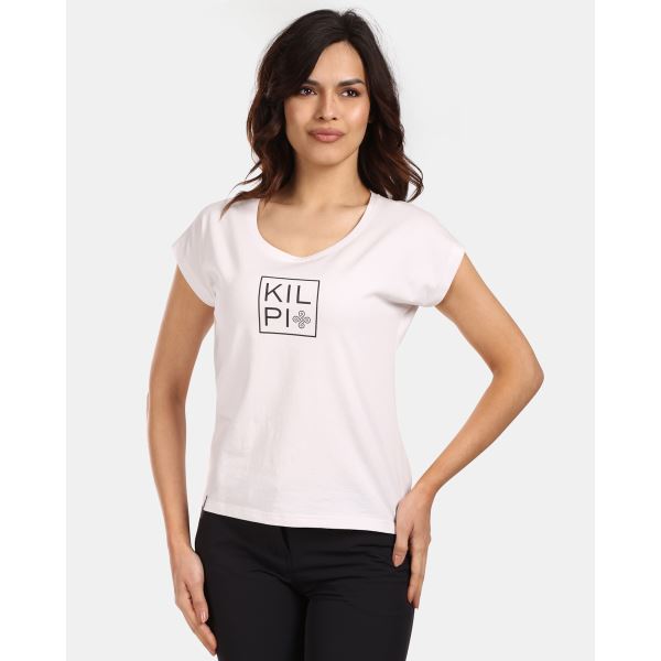 Damen-T-Shirt aus Baumwolle Kilpi ROANE-W weiß