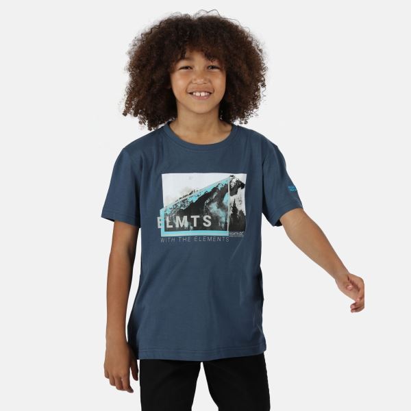 Kinder T-Shirt Regatta BOSLEY III blau