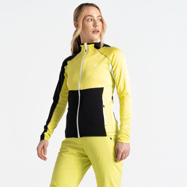 Damen Funktionssweatshirt Dare2b CONVEY II gelb/schwarz