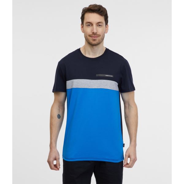 Herren-T-Shirt ERNESTO SAM 73 blau