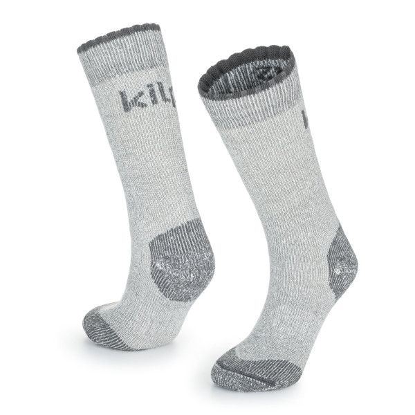 Dicke Socken aus Merinowolle Kilpi LECCO-U hellgrau