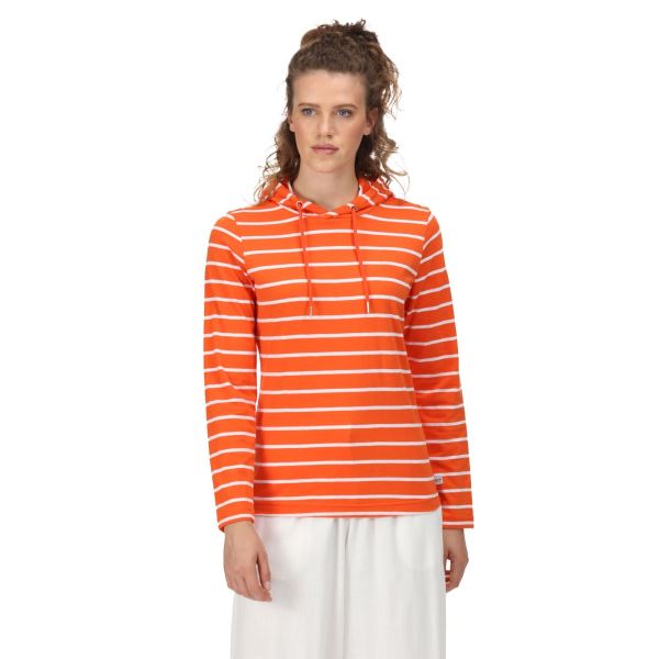 Damen-Sweatshirt aus Baumwolle Regatta MAELYS orange
