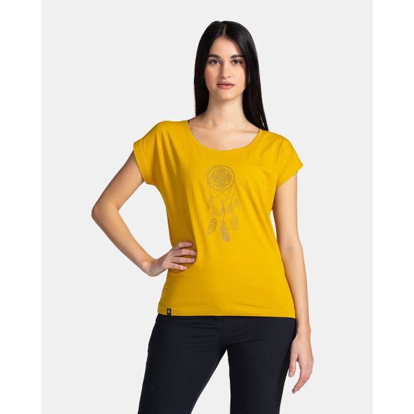 Damen-T-Shirt aus Baumwolle Kilpi ROANE-W gelb