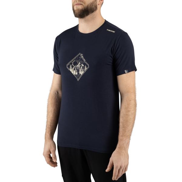 Herren Bambus T-Shirt Viking HOPI dunkelblau