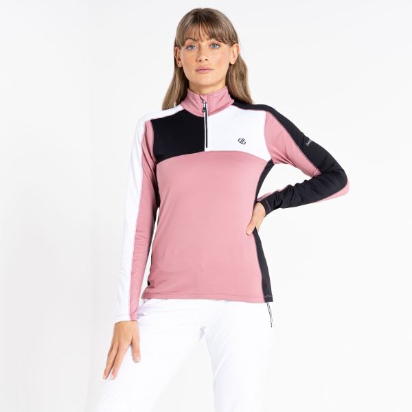 Damen Dare2b DEFAULT III Funktionssweatshirt rosa/schwarz